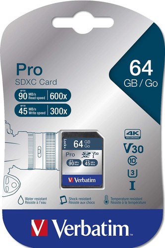 Verbatim Pro Sdxc 64Gb Memory Card NEU - Bild 6 von 6