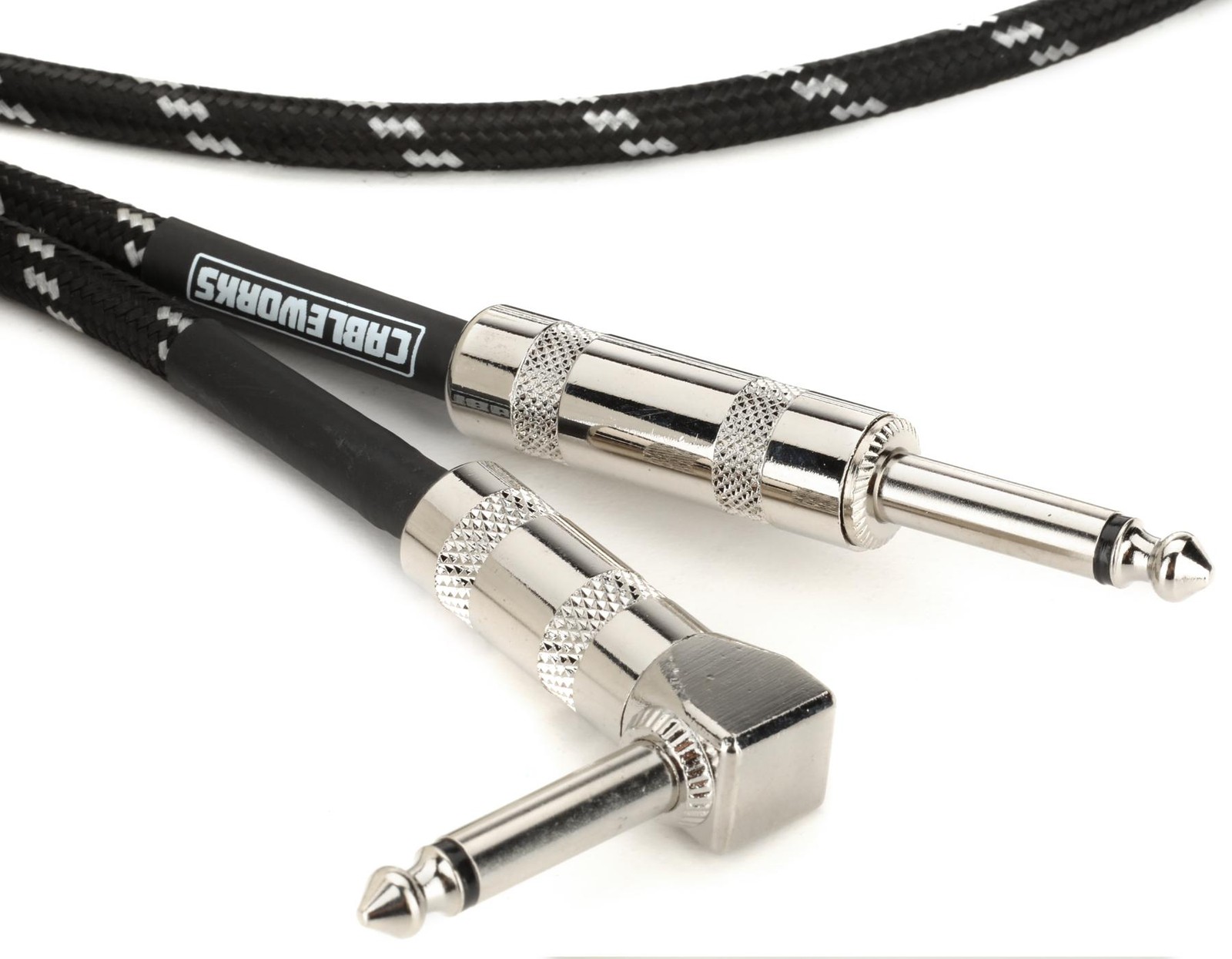 Инструментальный кабель с оплеткой серии Gator Cableworks Backline - Черныйсерый 20 футов 5290₽