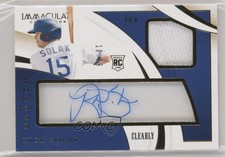 2020 Panini Immaculate Clearly Clutch Rookies Relics 10/99 Nick Solak Auto 9cf