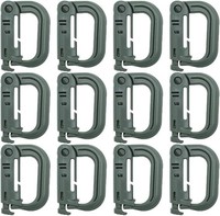 Karabinerhaken D-Form 12 StüCk Kunststoff Molle ZubehöR Clip Set Outdoor