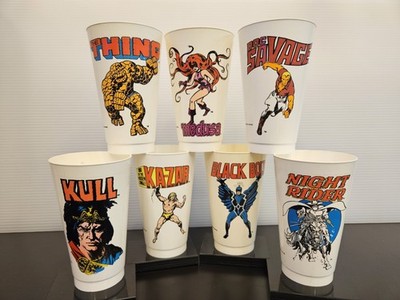 1975 Marvel Slurpee Cups Lot #1 (7 Cups)