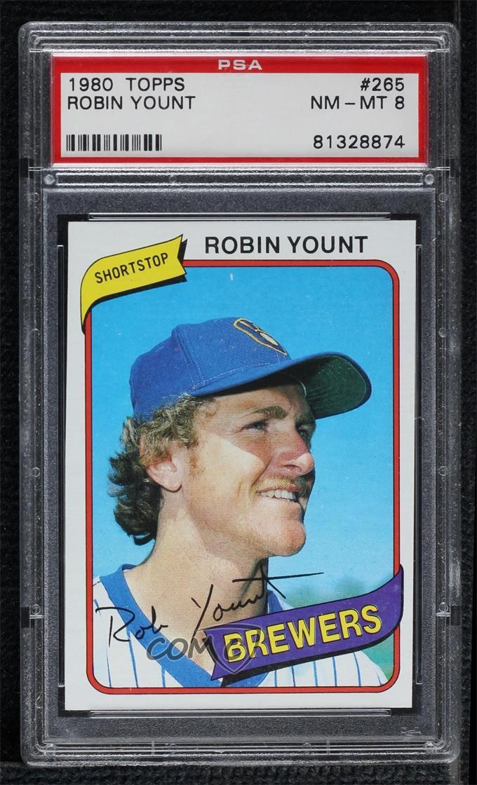 1980 Topps Robin Yount #265 PSA 8 HOF 1dm4