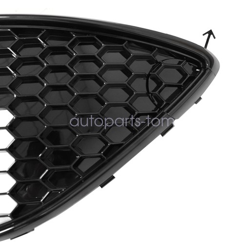 Fit Ford Focus ST 2015-2018 Front Bumper Grille Mesh Grill Honeycomb Gloss Black - Picture 9 of 15