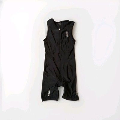2XU Sleeveless Trisuit - Men's Large / Black New Tagless Half Zip 3 Pockets 