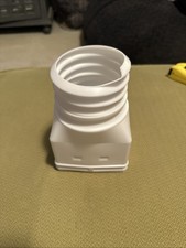 3 x 4 White Downspout Adapter