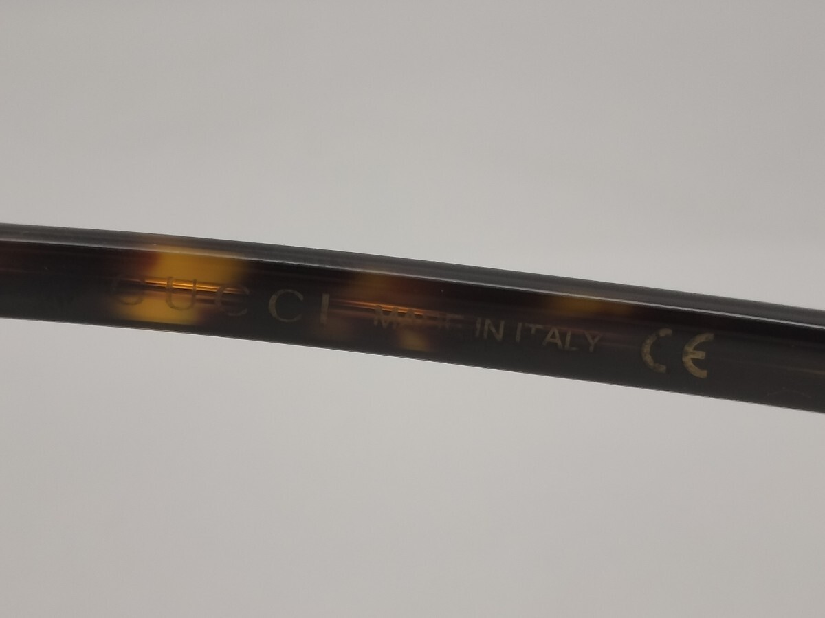 Good condition GUCCI Sunglasses Interlocking G Bee Tortoise like GG0154 with cas thumbnail 6