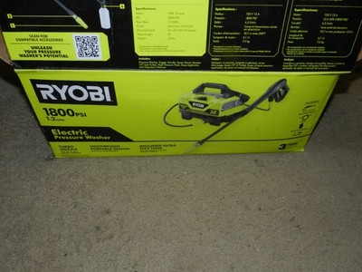 Electric Pressure Washer 1800 PSI 1.2 GPM Cold Water Corded Compact Lightweight