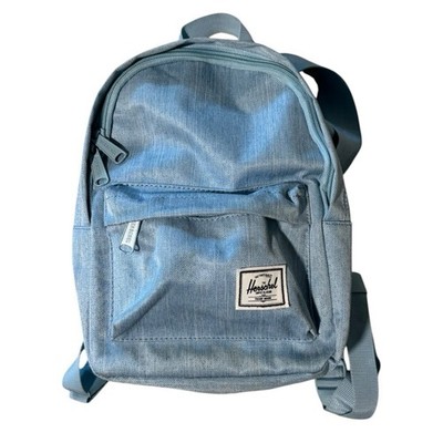 Herschel Supply Co Classic Mini Backpack Chambray Blue Denim Look NWOT