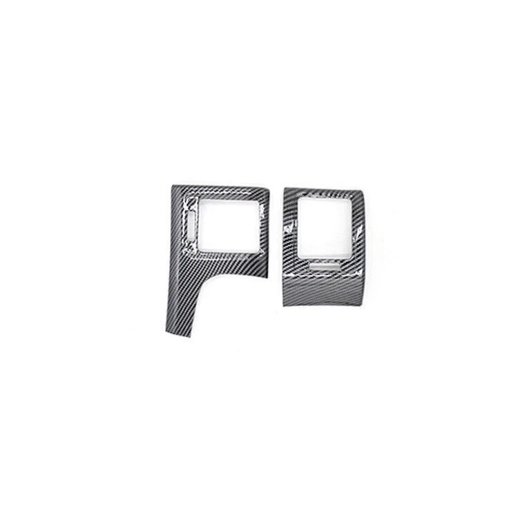 Consola de fibra de carbono L&R salida de aire moldura de ventilación 2 piezas para Toyota Corolla 2007-2013 Foto 2 de 4