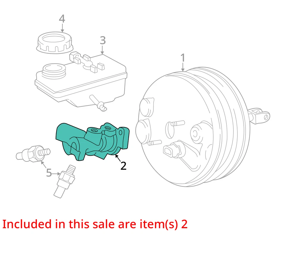 Cilindro maestro de freno compatible con 03-05 S TIPO 26983789 Foto 3 de 4
