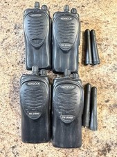 Lot of 4 Working/Fully Tested Kenwood Low Power TK-3200 UHF Two-way Radios.
