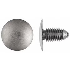 Zoro Select 5710Pk Push-In Rivet, Dome Head, 0.375 In Dia., 27/32 In L, Nylon,