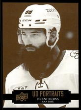 2021-22 Upper Deck Portraits Brent Burns San Jose Sharks #P22 12383