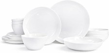 16-Piece Melamine Dinnerware Set, Service for...