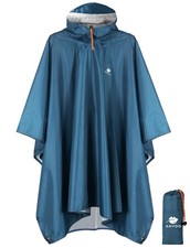 Hooded Rain Poncho for Adults Waterproof Lightweight Rain Coats for Men Women...