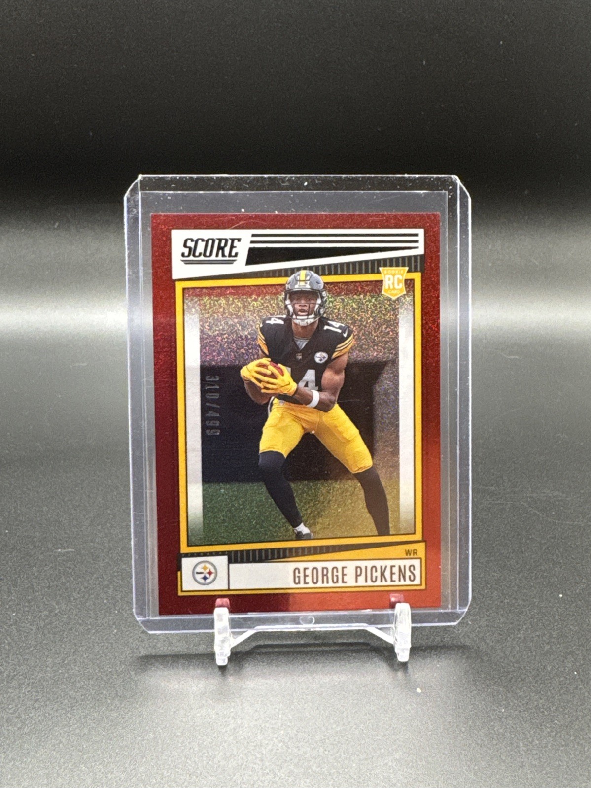 2022 Score - Rookies George Pickens #383 Red Dots SP /499 Pittsburgh Steelers RC