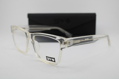 NEW SPY+ OPTICS WESTON S10E CLEAR SILVER AUTHENTIC EYEGLASSES 56-18