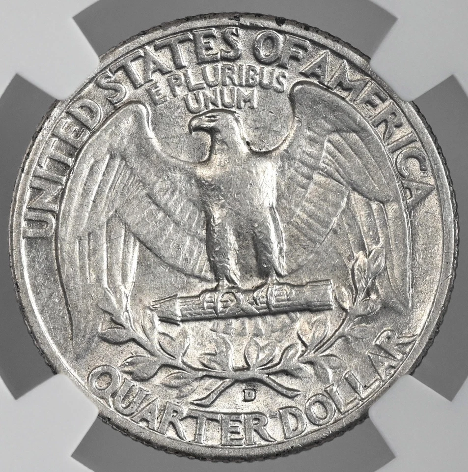 1936-D  25C WASHINGTON SILVER QUARTER DENVER  NGC XF45  #8405238-026 - Image 3 of 4