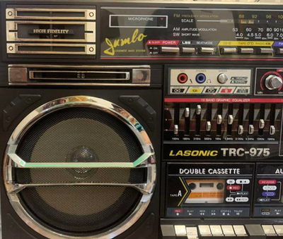 LASONIC TRC 975 JUMBO BOOMBOX Radio Cassette Player From Japan