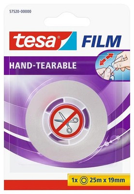 tesa Film, von Hand einreißbar, transparent, 19 mm x 25 m 1 bis 36 Stk SPARE 72%