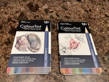 Two ColorTint by Spectrum Noir 12 Pencil Tinted Graphit Pencils Sets