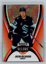 2025-26 UD Allure Hockey Jacob Melanson RC Red Rainbow SP #127