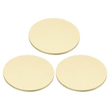 3 Pcs Metal Stamping Blanks, 30mm Round Stamping Tags, 1.0mm Thick, Brass Tone