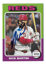 2024 HERITAGE #591 NICK MARTINI REDS ATHLETICS AUTOGRAPHED SIGNED BASEBALL CARD
