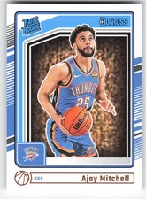 Ajay Mitchell, 2024-25 Donruss, #218, Oklahoma City Thunder, RC