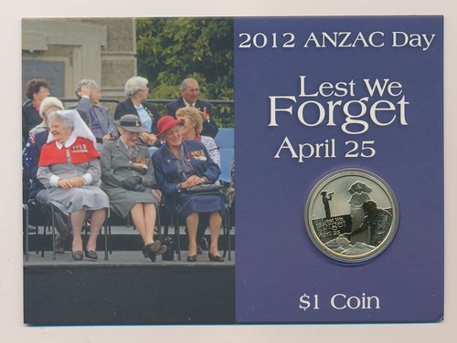 Australia: 2012 $1 ANZAC Day, Nurses. Scarce.