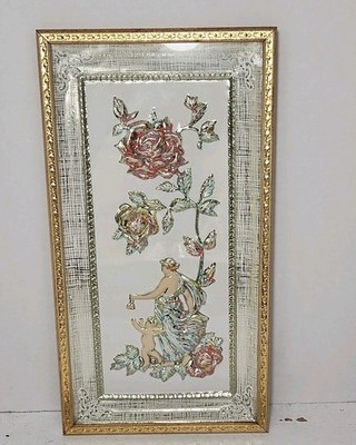 VTG Dimension 3 Four Seasons Summer Roses MCM  Wall Art by metalcraft