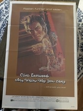 orig ANY WHICH WAY YOU CAN Movie poster Clint Eastwood Sondra Locke NSS 800173