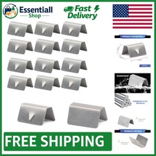 12 PCS Stainless Steel Wind Deflector Clips f...