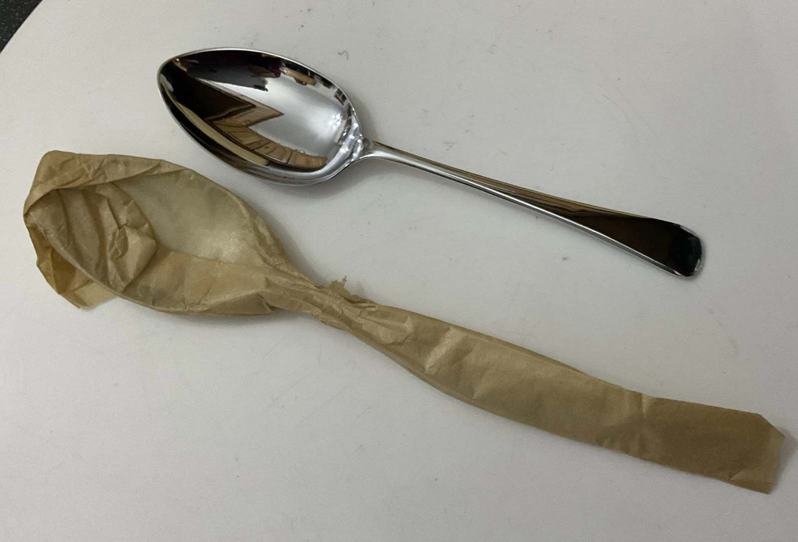 Harrison Fisher Chrome Chromium Plate Old English 20.5cm Serving Spoons Cutlery