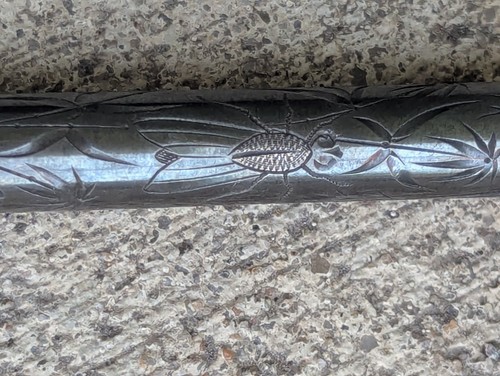 1890s French Art Nouveau Insect Fly Sterling Silver Telescoping Pencil Pendant - Bild 2 von 14