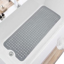 NON-SLIP BATHTUB MAT 40 x 16" EXTRA THICK SHOWER SAFETY PAD
