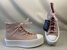 Converse Chuck Taylor Modern Lift Platform Shoes Suede Pink Casual Women A04663C