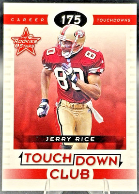 1999 Leaf Rookies & Stars Jerry Rice #TC-9 Touchdown Club /1000