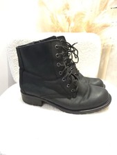 Clarks Women's Ankle Boots Black Size 6 UK Leather Lace Up