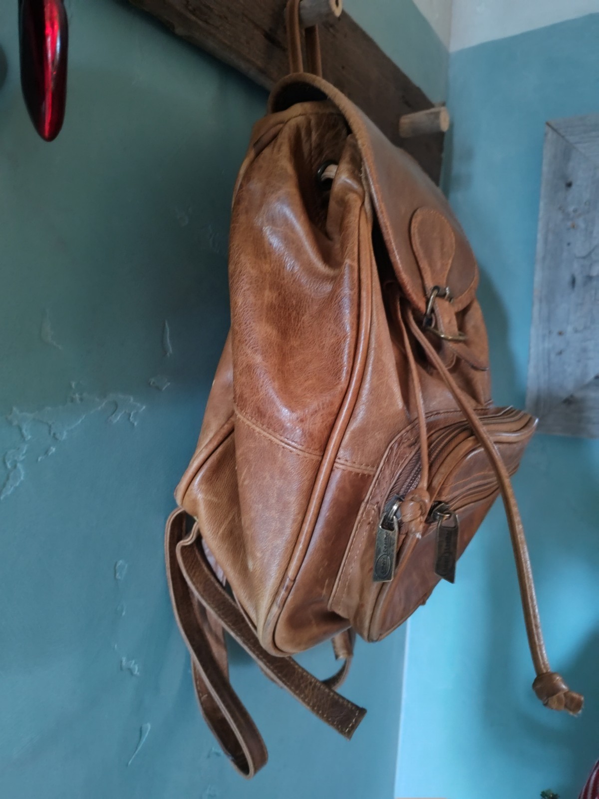 Ameri Leather Mini Backpack Genuine Leather Distr… - image 2