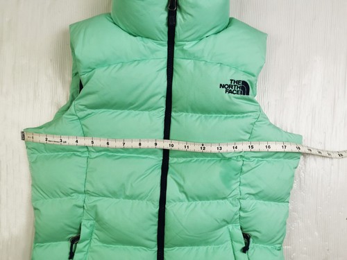HOT Women THE NORTH FACE NUPTSE 700 SPORTS QUILT DOWN PUFFER MINT VEST Jacket XS - Picture 12 of 17