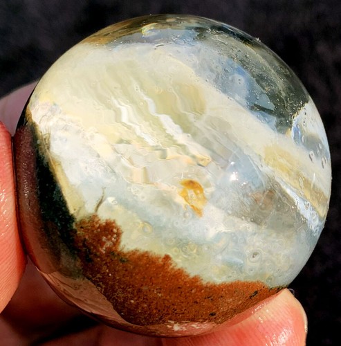 92.5g WOW! Natural Transparent Phantom 'Green Ghost' Rabbit hair Crystal ip1668 - Picture 3 of 12