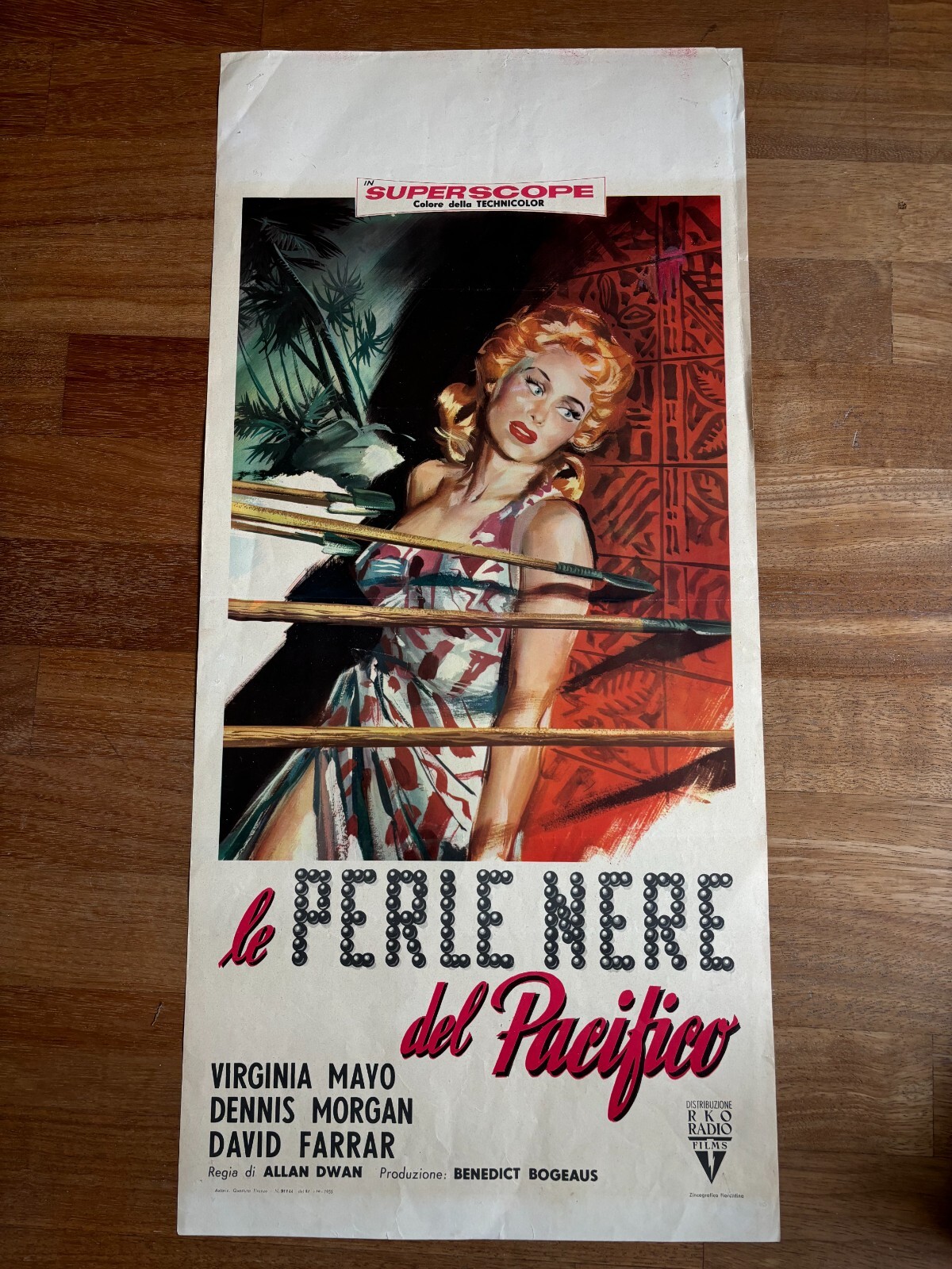 Locandina originale film South Pacific (1958) - Regia di Joshua Logan