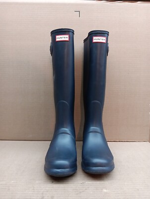 Hunter Womens Original Tall Snow Boots, Navy, Sz 10 | eBay