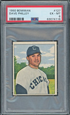 1950 Bowman #127 Dave Philley PSA 6 Chicago White Sox Vintage Baseball Card