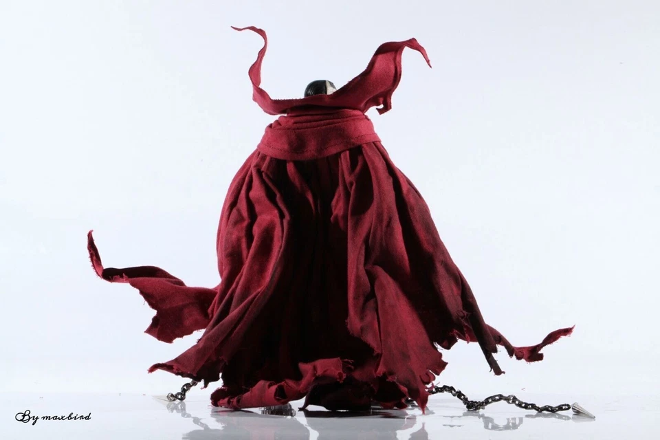 1/12 Scale Rode Custom Deluxe Spawn Red Wired Cape for Mcfarlane Only Cloak - Image 3 of 4
