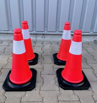 BRUKA GERMANY Verkehrsleitkegel 50 cm Pylone Pylonen Warnkegel Leitkegel Kegel Warnkegel