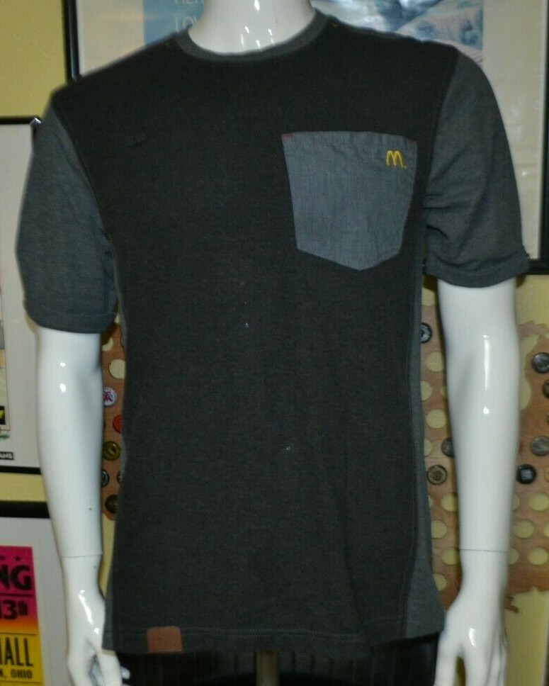 McDonalds Fast Food Uniform Pocket T Shirt Small SR … Gem