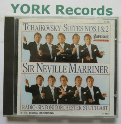 TCHAIKOVSKY - Orchestral Suites No 1 & 2 MARRINER Stuttgart RSO- Ex CD Capriccio