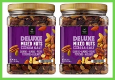 2 PACK - Member's Mark Deluxe Mixed Nuts with Sea Salt (34 oz.)